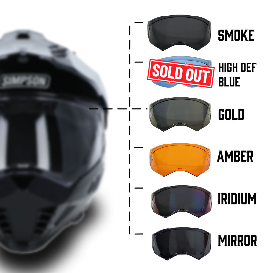 Simpson Journey/Xcursion Bandit Helmet - Exterior Shield